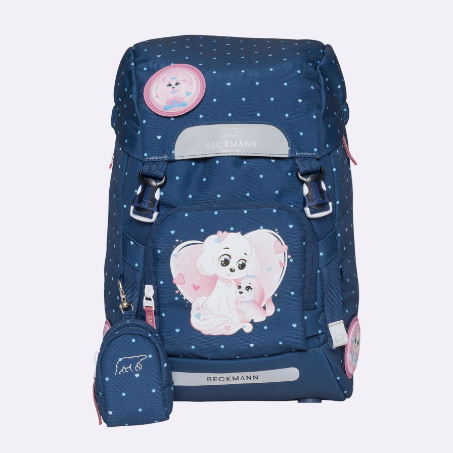 Barneskole Beckmann Skolesekk | Classic, Pet Friends Blue
