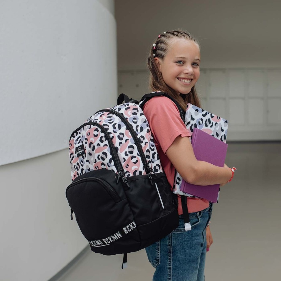 Barneskole Beckmann Skolesekk | Sport Junior, Light Safari
