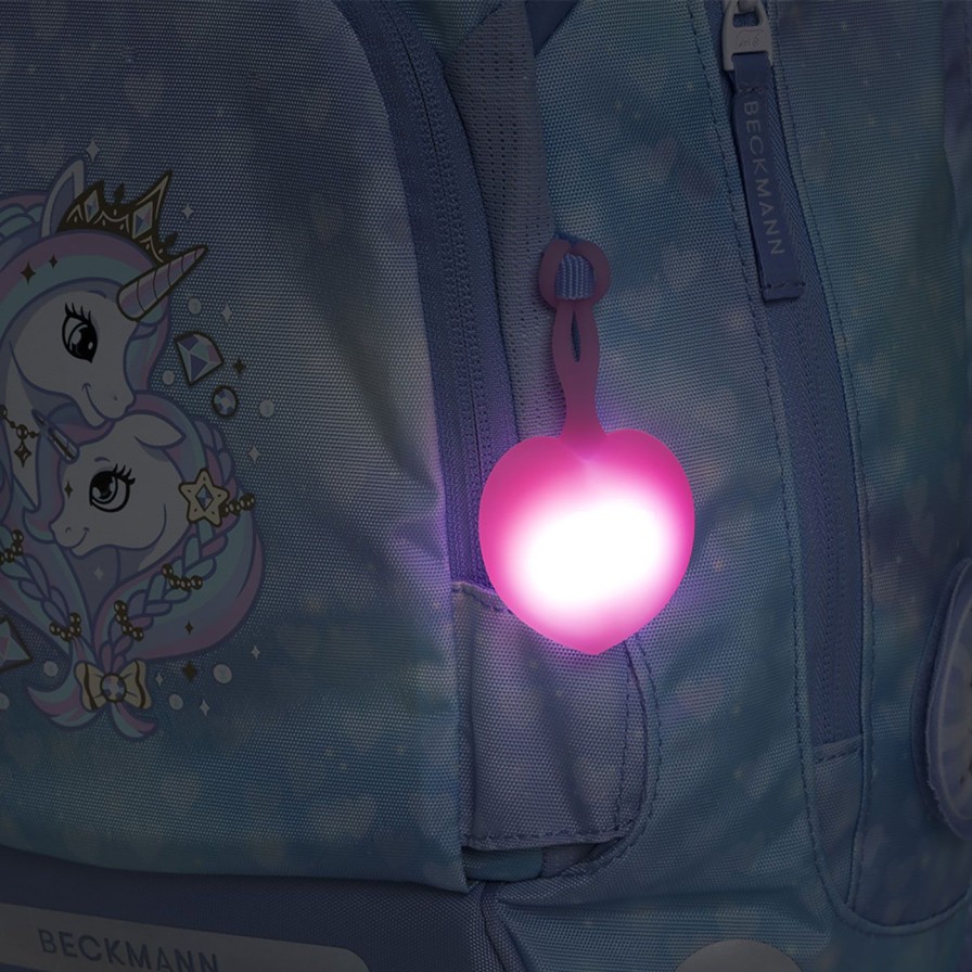 Barneskole Beckmann Tilbehor | B-Seen & Safe Led-Lys, Pink Heart