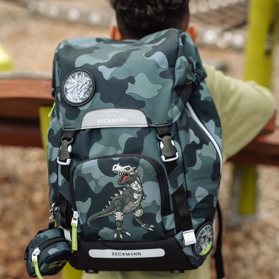 Barneskole Beckmann Skolesekk | Classic Maxi, Camo Rex Black