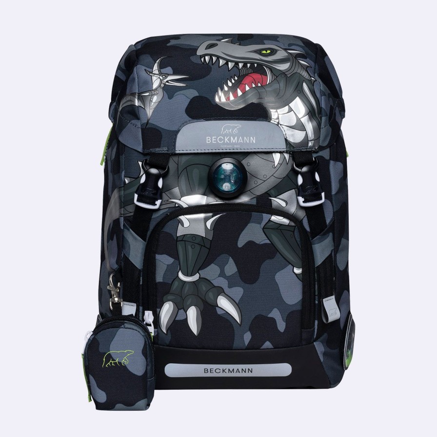 Barneskole Beckmann Skolesekk | Classic, Camo Rex