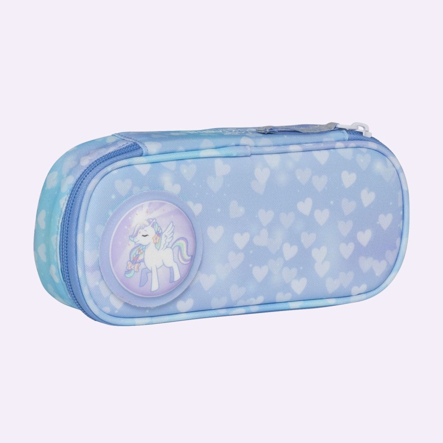 Barneskole Beckmann Pennal | Ovalt Pennal, Unicorn Princess Ice Blue