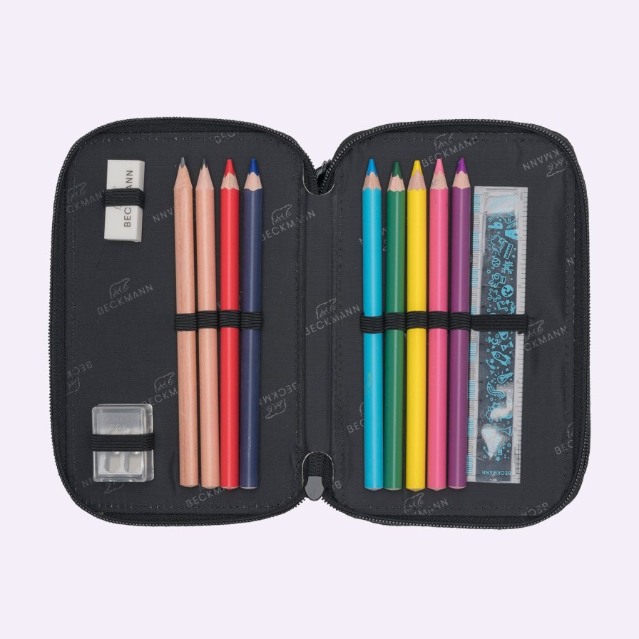 Barneskole Beckmann Pennal | Trelags Pennal Med Innhold, Black