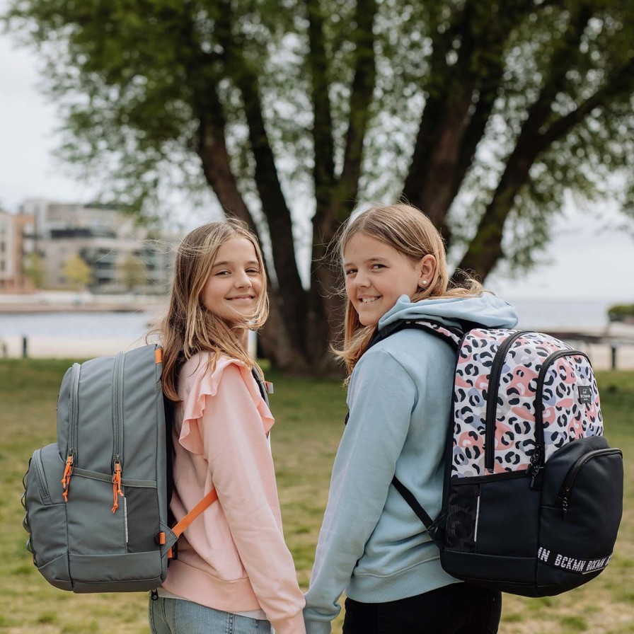 Barneskole Beckmann Skolesekk | Sport Junior Sett, Light Safari