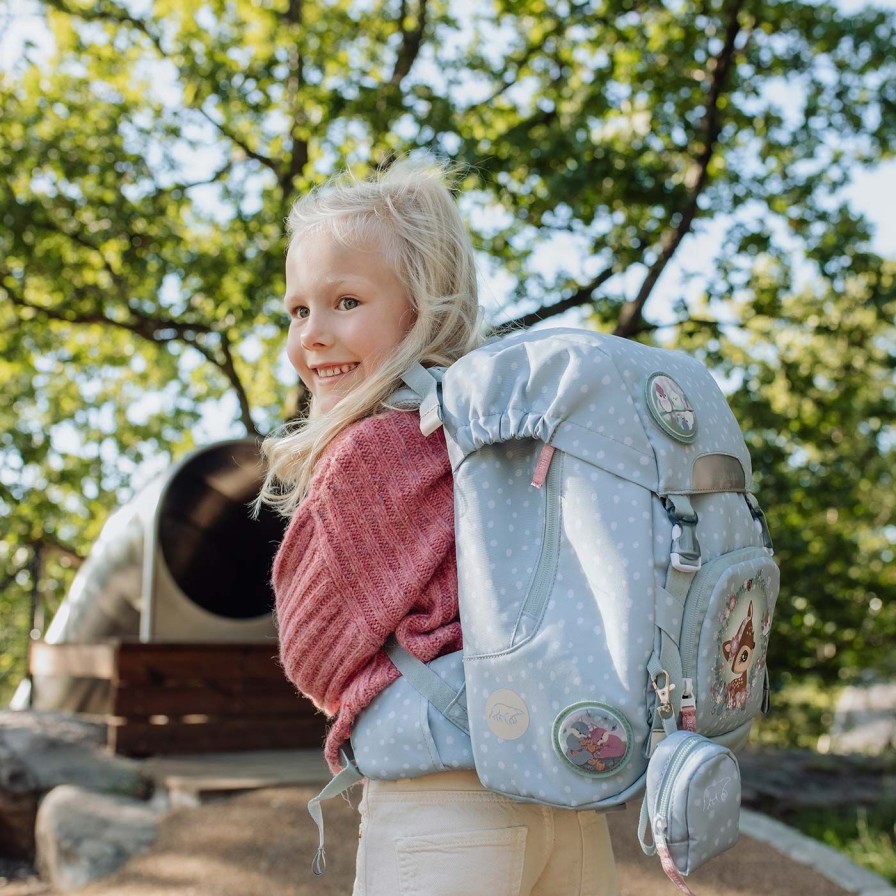 Barneskole Beckmann Skolesekk | Classic, Forest Deer Dusty Mint