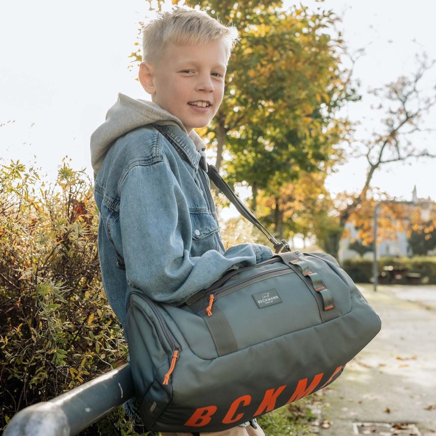 Barneskole Beckmann Gymsekk Og Gymnett | Duffelbag Sport, Green Orange