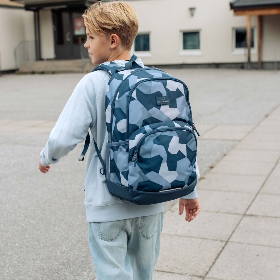 Barneskole Beckmann Skolesekk | Sport Junior, Blue Camo