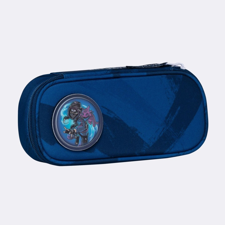 Barneskole Beckmann Pennal | Ovalt Pennal, Ninja Master Blue
