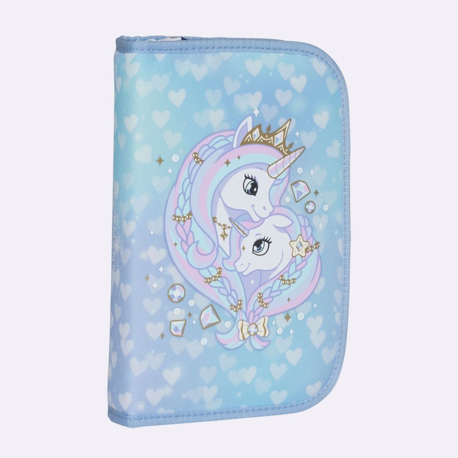 Barneskole Beckmann Pennal | Ettlags Pennal Med Innhold, Unicorn Princess Ice Blue